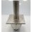 Siphon pédiluve INOX avec avaloir 200x200 Ø63mm