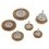 Jeu de 6 brosses métalliques