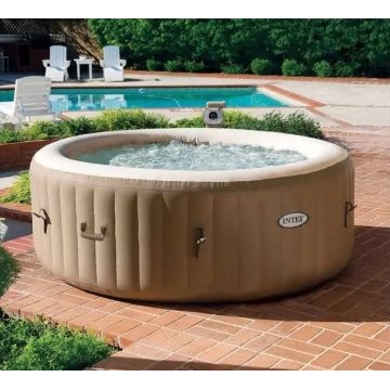 Spa Gonflable Air INTEX ROND Ø196cm 4 places Beige