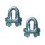Serre Câble INOX Etrier Ø3/4mm par 2
