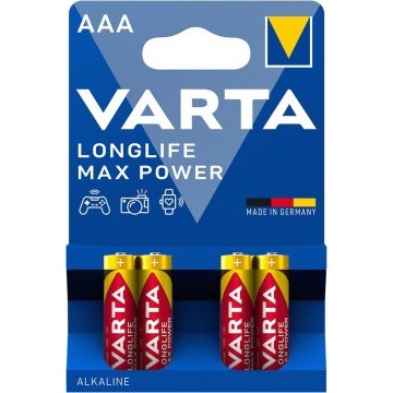 4 Piles VARTA LONGLIFE MAXPOWER LR03 AAA B